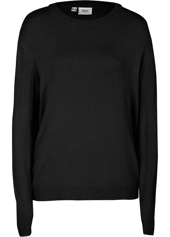 Strick-Pullover mit Rundhals-Ausschnitt, bonprix