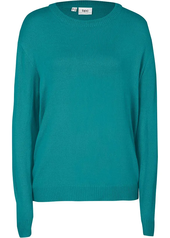 Strick-Pullover mit Rundhals-Ausschnitt, bonprix