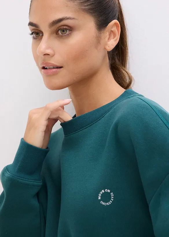 Pull sweat chaud et oversize, s&eacute;chage rapide, bonprix