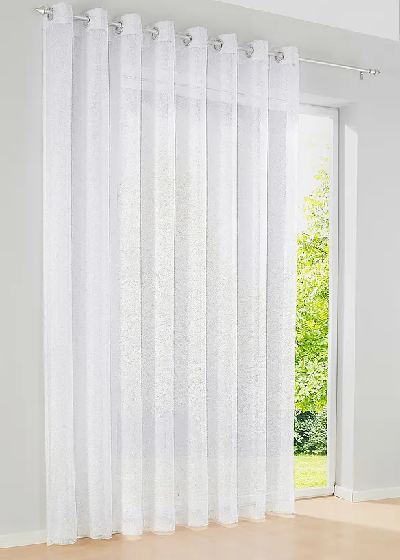 Store voilage sablé contenant du polyester recyclé, bonprix