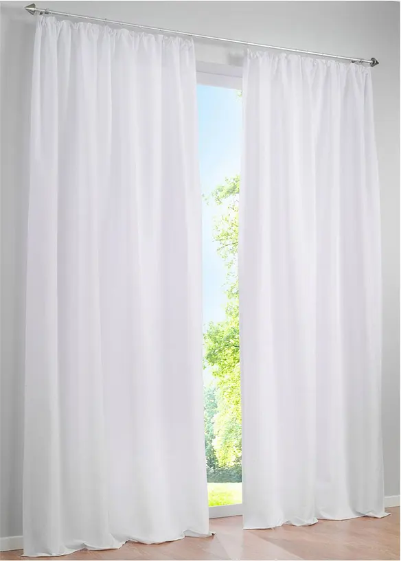 Vorhänge aus Microfaser (2er Pack), bonprix