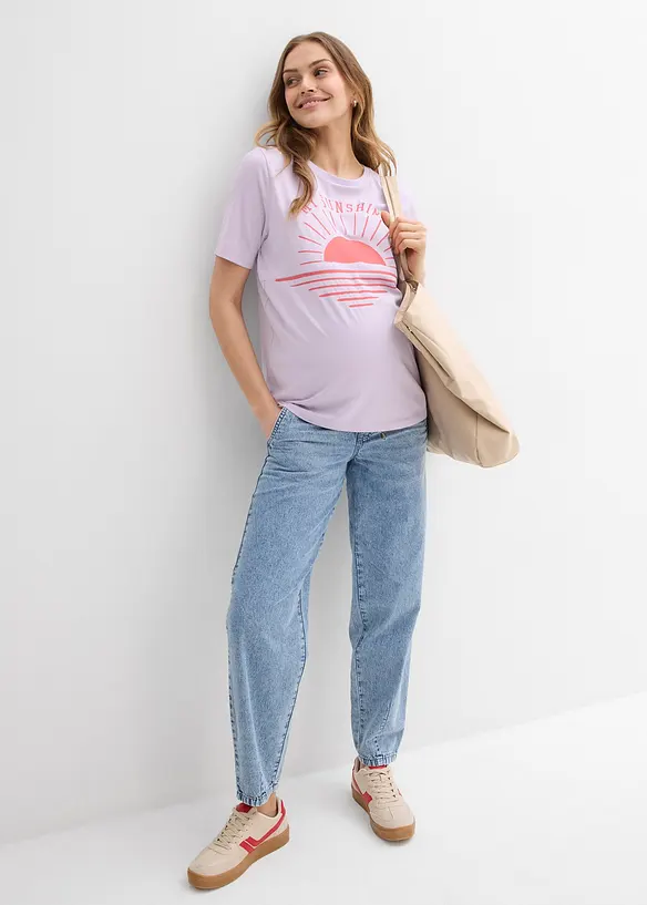 2-in-1 Umstands- und Stillshirt aus Bio-Baumwolle, bonprix