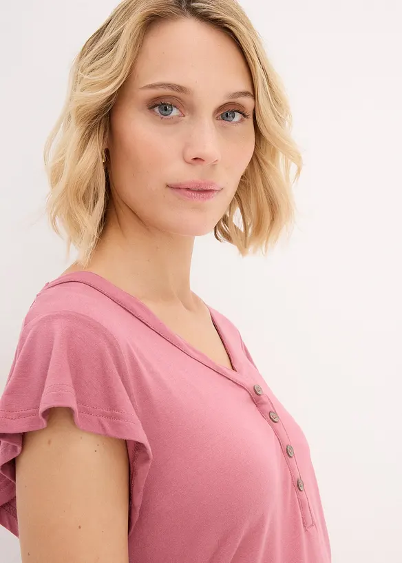 Blouse T-shirt de grossesse avec fonction allaitement avec viscose, bonprix