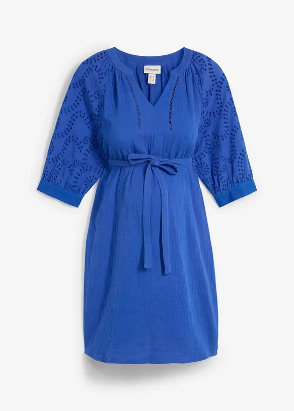 Umstandskleid aus reinem Baumwoll- Musselin, bonprix
