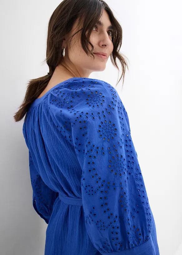 Umstandskleid aus reinem Baumwoll- Musselin, bonprix