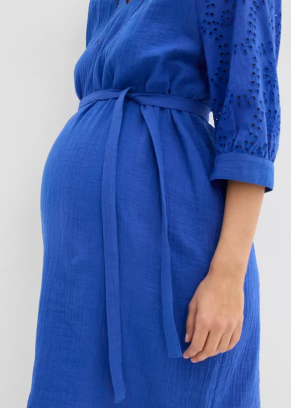 Umstandskleid aus reinem Baumwoll- Musselin, bonprix