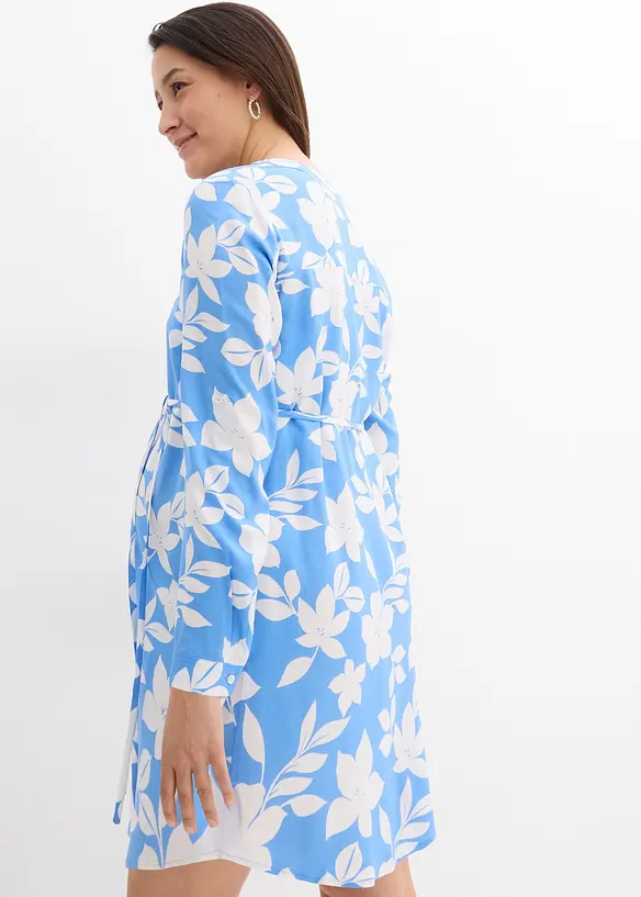 2-in-1 Umstands- und Stillblusenkleid aus fließender Viskose, bonprix