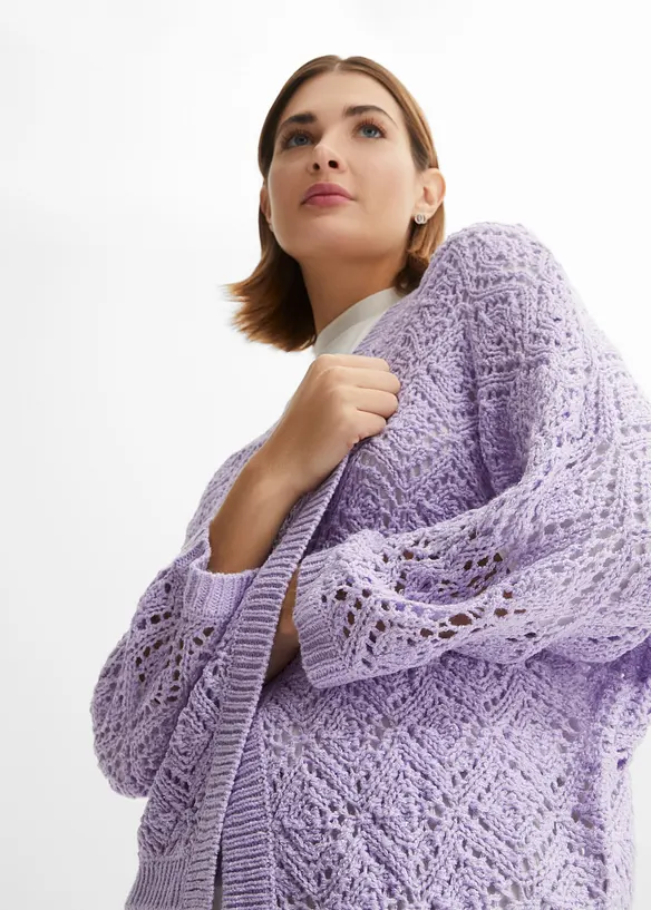 Ajour-Strickjacke, bonprix