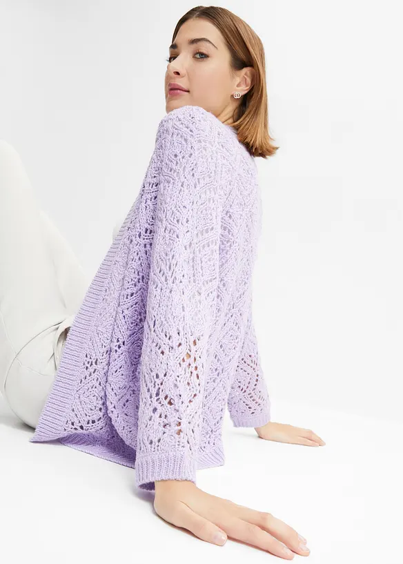 Ajour-Strickjacke, bonprix