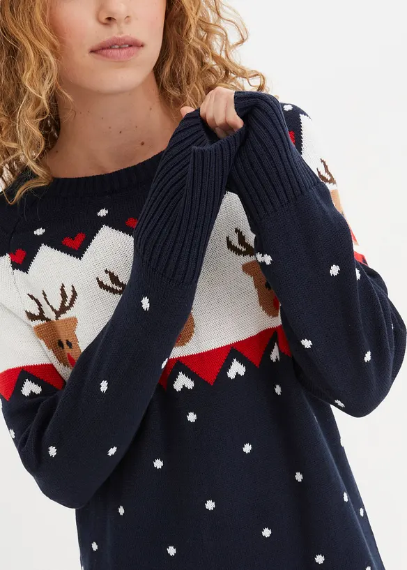 Pull de No&euml;l renne, bonprix