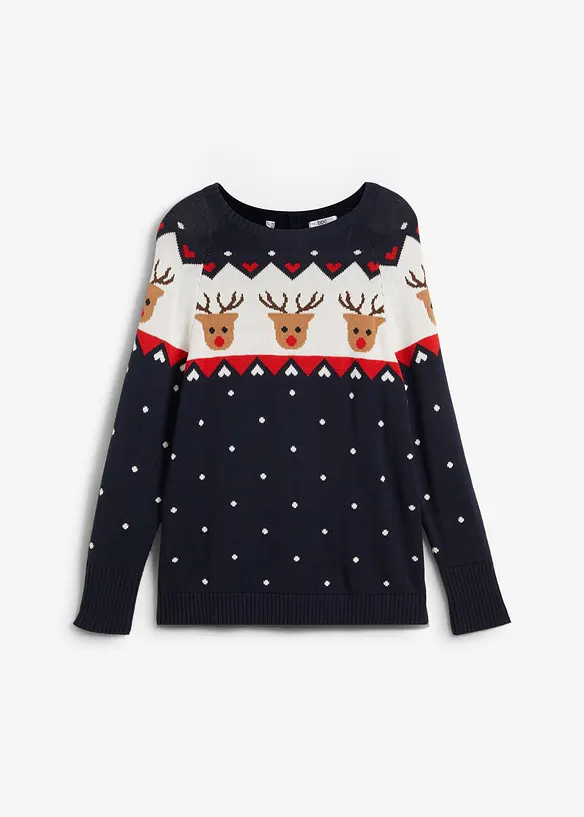 Pull de No&euml;l renne, bonprix
