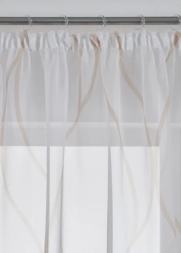 Gardine mit Wellen, auch in extralang (1er Pack), bonprix