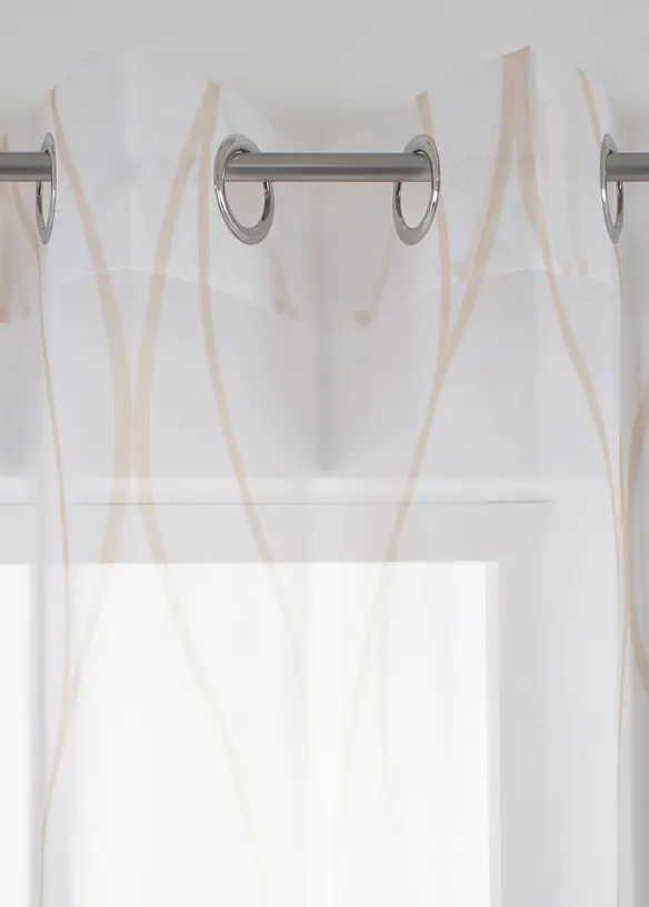 Gardine mit Wellen, auch in extralang (1er Pack), bonprix