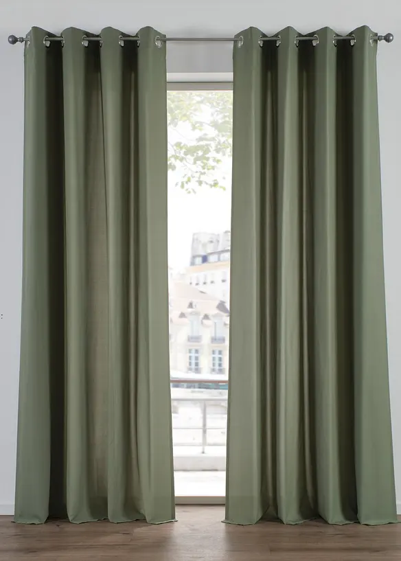 Rideau en microfibre (2&nbsp;pces), bonprix