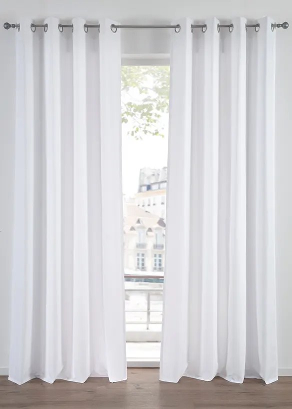 Vorh&auml;nge aus Microfaser (2er Pack), bonprix