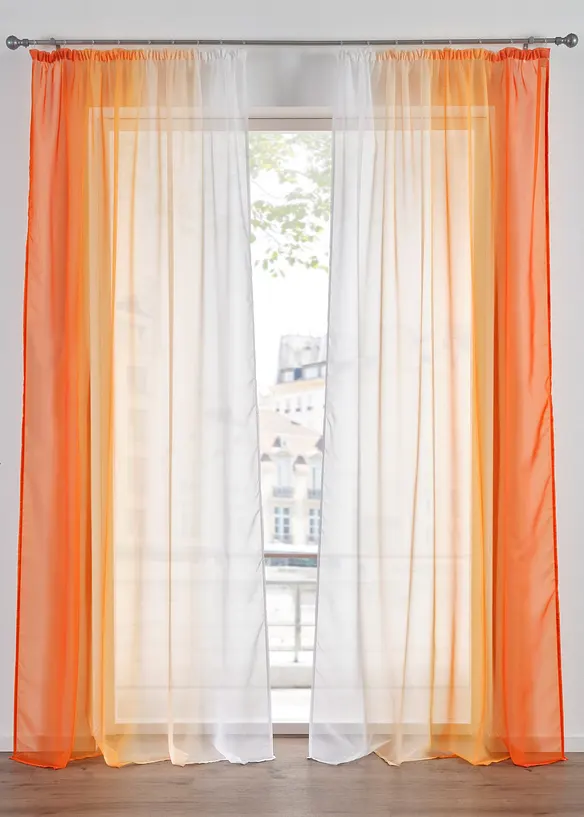 Gardinen aus leichtem Voile, auch in extra lang (2er Pack), bonprix