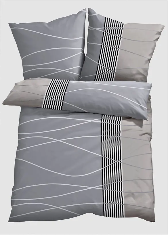 Parure de lit &agrave; motif vagues, bonprix