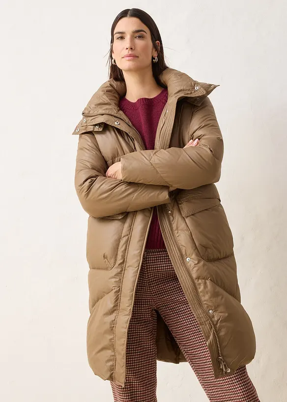 Daunenmantel mit recycelten Daunen, wasserabweisend, bonprix