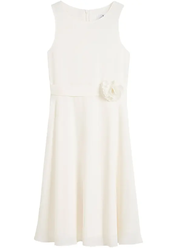 Robe avec fleur appliqu&eacute;e, bonprix