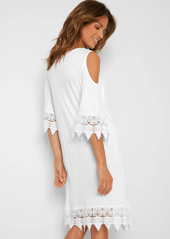 Robe de plage transparente en viscose, bonprix