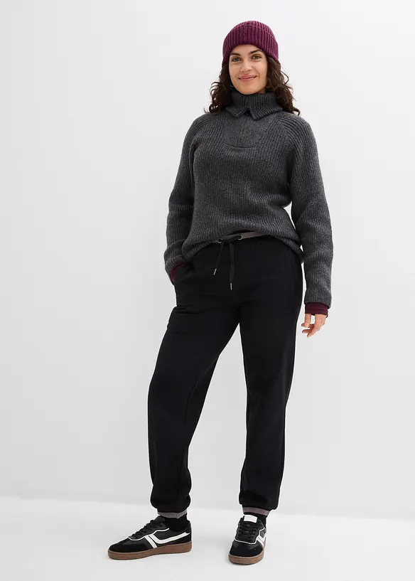 Sweathose aus Baumwoll-Mix, 2er Pack, bonprix