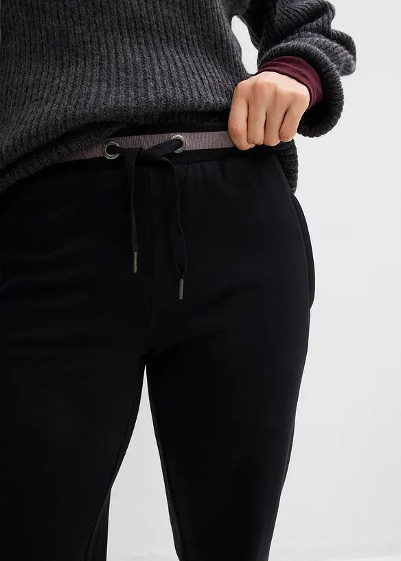 Sweathose aus Baumwoll-Mix, 2er Pack, bonprix