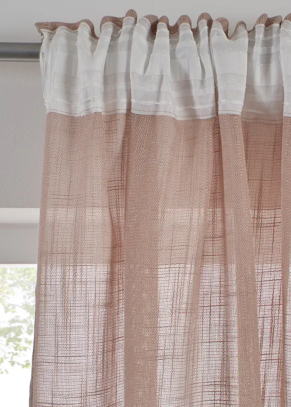 Lot de 2 rideaux textur&eacute;s, bonprix