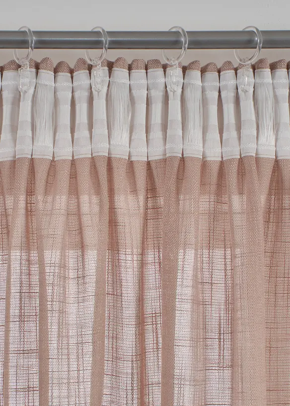 Lot de 2 rideaux textur&eacute;s, bonprix