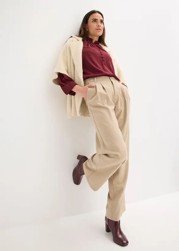 Weite Bundfaltenhose, bonprix