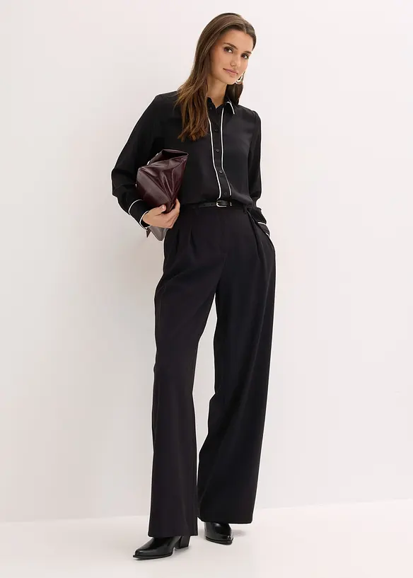 Chemisier fluide en satin, bonprix