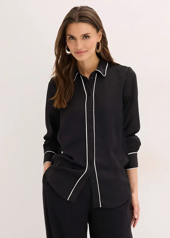 Chemisier fluide en satin, bonprix