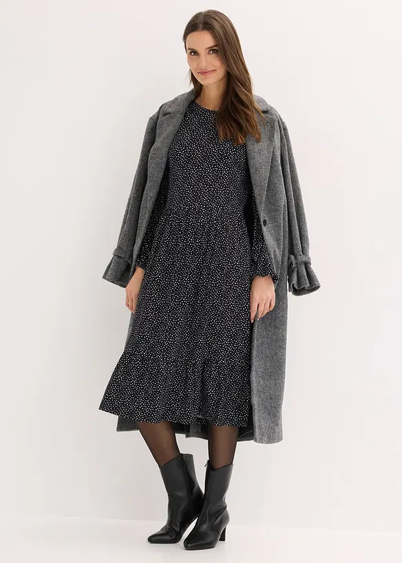 Midi-Jerseykleid aus Viskose-Mix, bonprix
