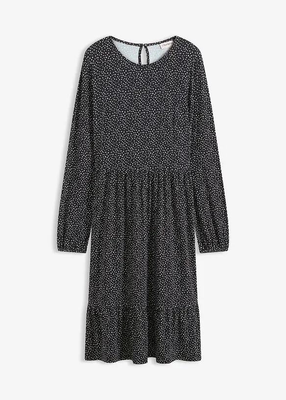 Midi-Jerseykleid aus Viskose-Mix, bonprix