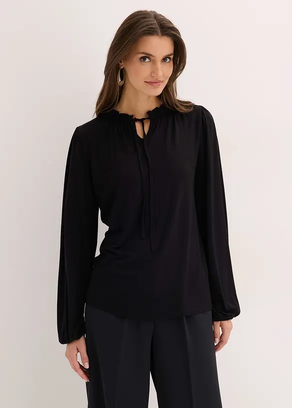 Langarmshirt aus Viskose-Mix, bonprix