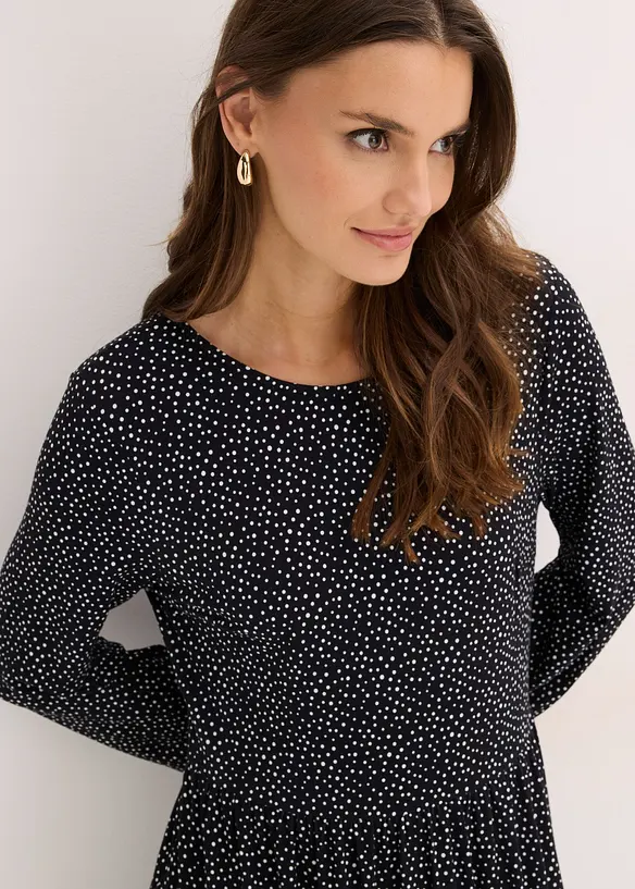 Midi-Jerseykleid aus Viskose-Mix, bonprix