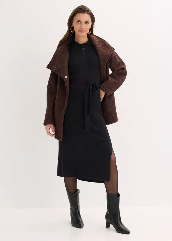 Ripp-Strickkleid aus Viskose-Mix, bonprix