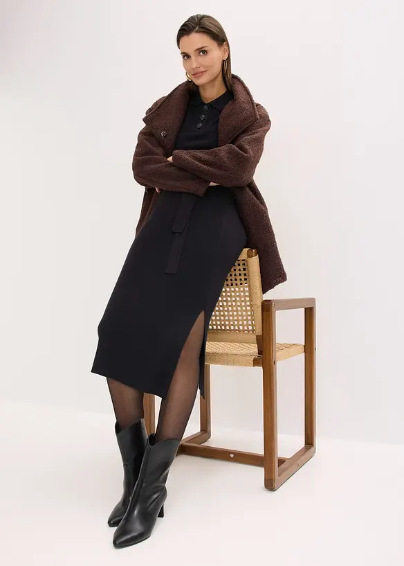 Ripp-Strickkleid aus Viskose-Mix, bonprix