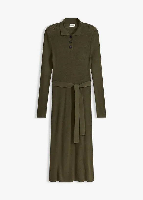 Ripp-Strickkleid aus Viskose-Mix, bonprix