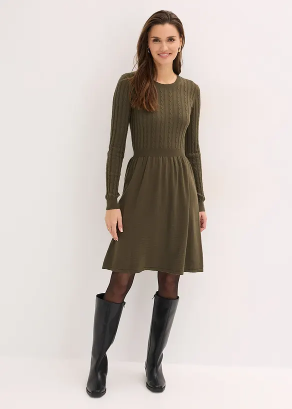 Strickkleid aus Viskose-Mix, bonprix