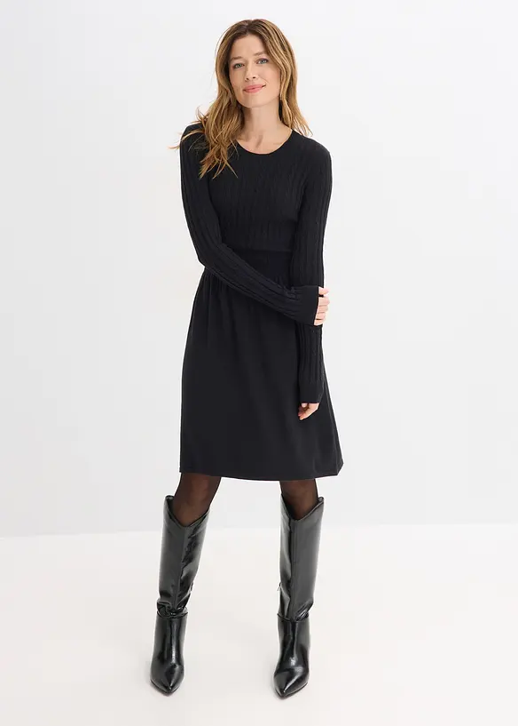 Strickkleid aus Viskose-Mix, bonprix