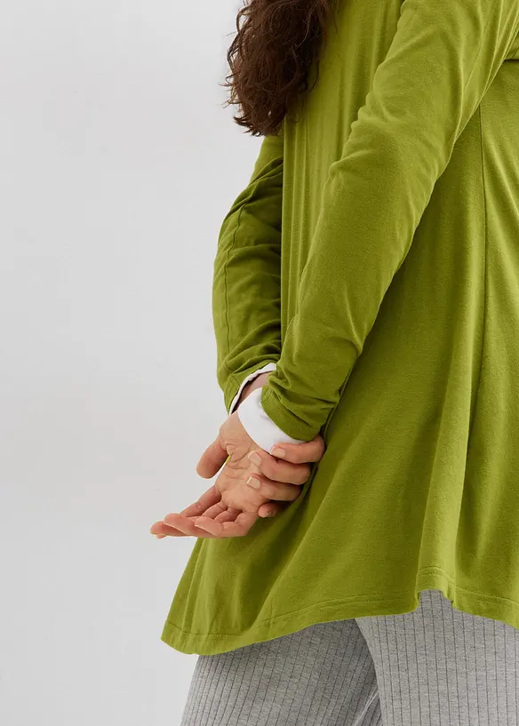 T-shirt manches longues en coton et viscose, bonprix