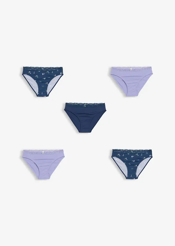 Lot de 5 slips doux, bonprix