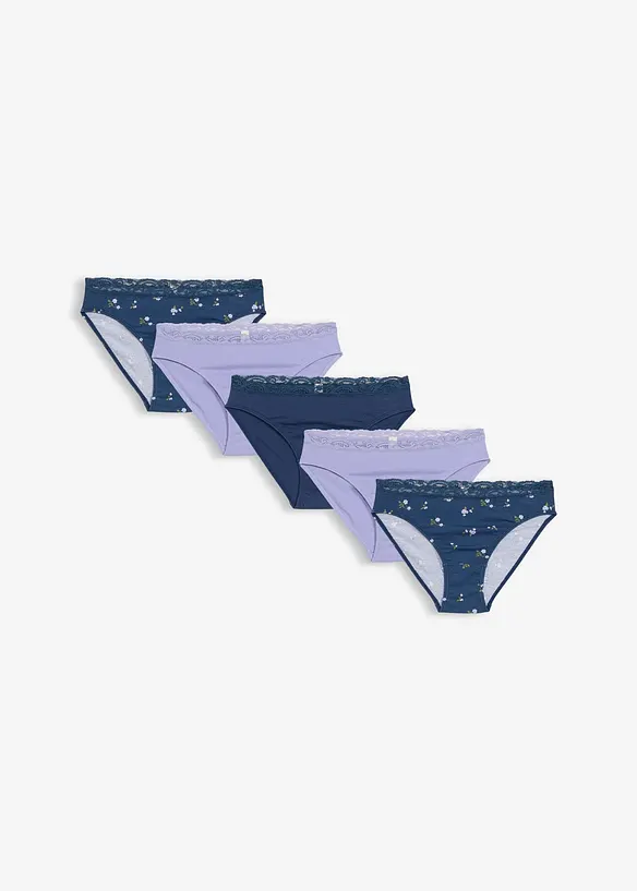 Lot de 5 slips doux, bonprix