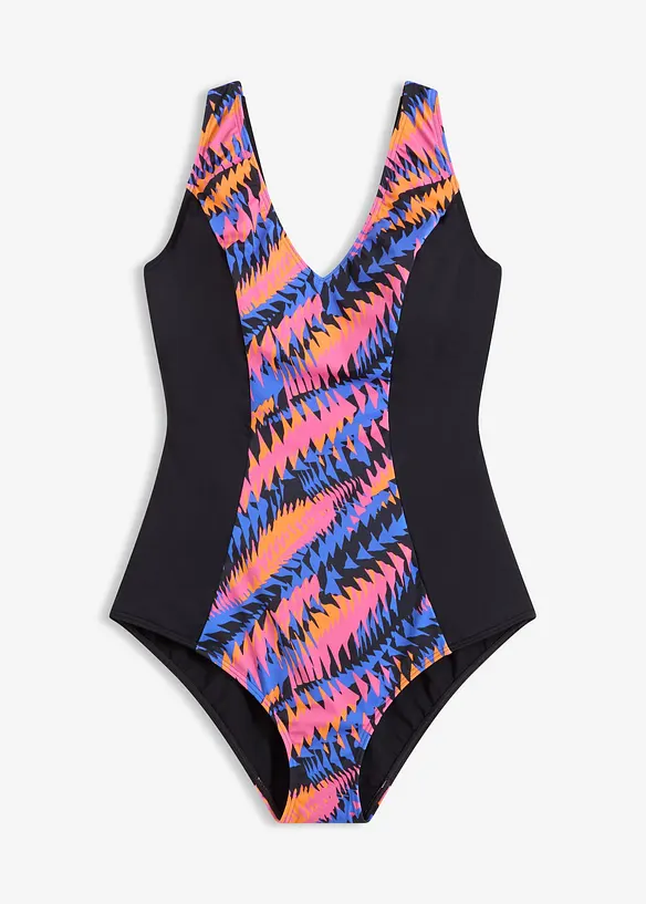 Medium Shape-Badeanzug mit Eins&auml;tzen, bonprix