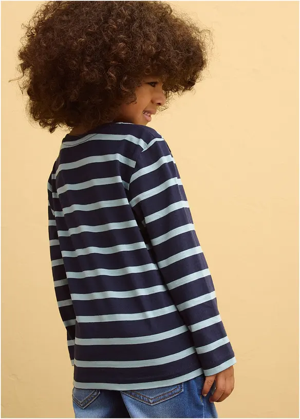 Langarmshirt aus reiner Bio-Baumwolle (2er Pack), bonprix