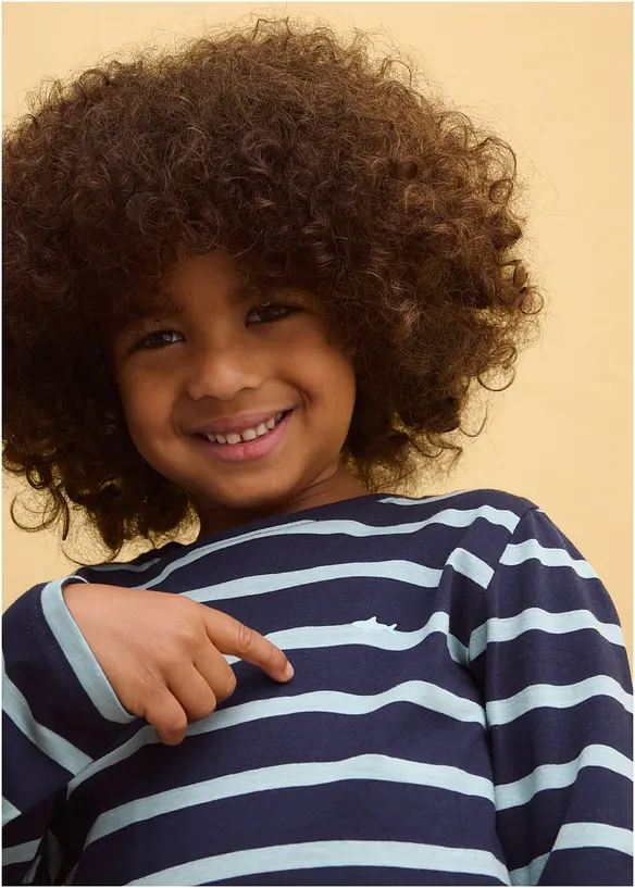 Langarmshirt aus reiner Bio-Baumwolle (2er Pack), bonprix