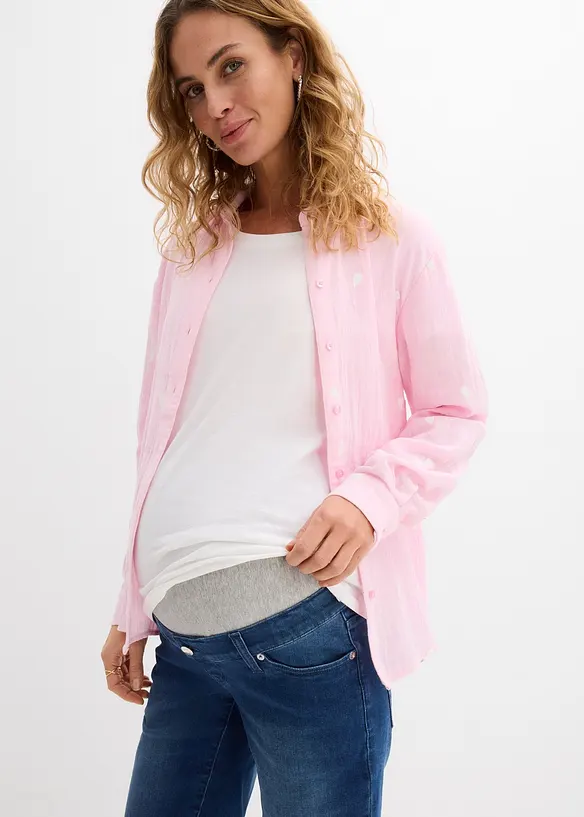 Umstandsjeans-Bermuda im Slim Fit, bonprix