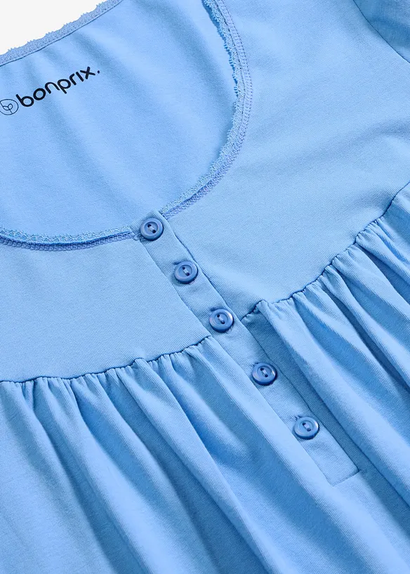 Chemise de nuit d&rsquo;allaitement coton et dentelle, bonprix