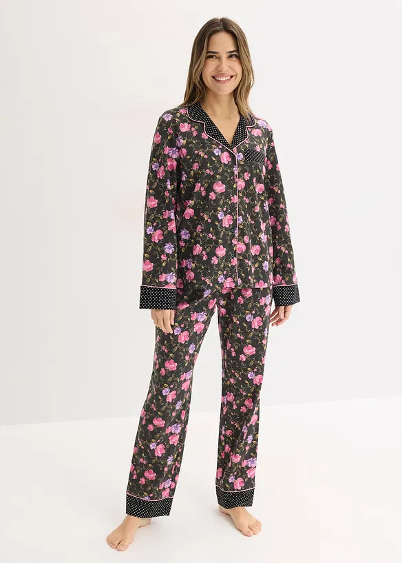 Pyjama aus reiner Baumwolle, bonprix