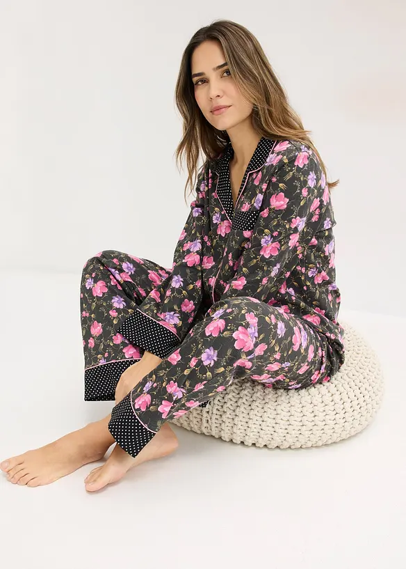 Pyjama aus reiner Baumwolle, bonprix